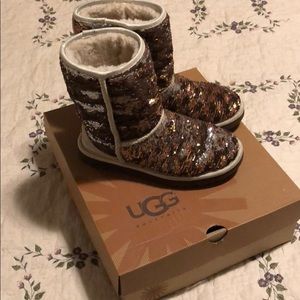 Sequined UGG boots
